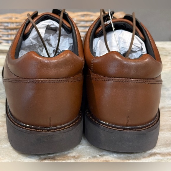 NWT Men’s DREW Park brown leather orthopedic diabetic oxfords- Size 15 WIDE 4W main image 4